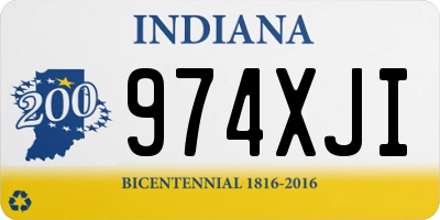 IN license plate 974XJI
