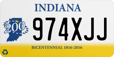 IN license plate 974XJJ