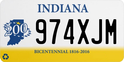 IN license plate 974XJM