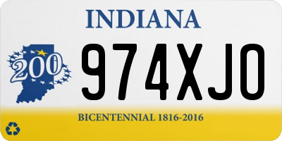 IN license plate 974XJO
