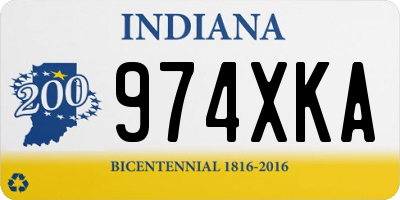 IN license plate 974XKA