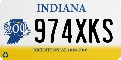 IN license plate 974XKS