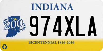 IN license plate 974XLA