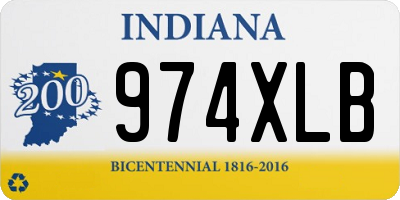 IN license plate 974XLB