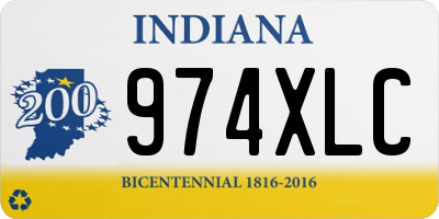 IN license plate 974XLC