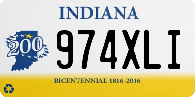 IN license plate 974XLI