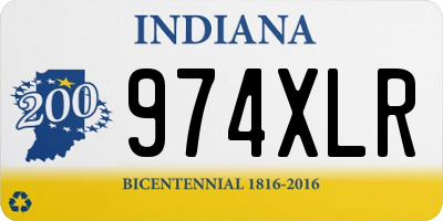 IN license plate 974XLR