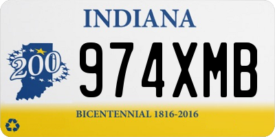 IN license plate 974XMB