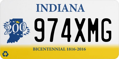IN license plate 974XMG