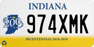 IN license plate 974XMK