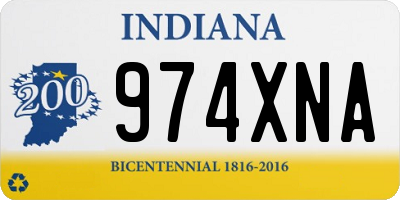 IN license plate 974XNA