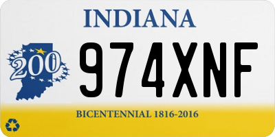 IN license plate 974XNF