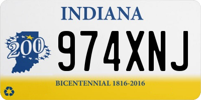 IN license plate 974XNJ