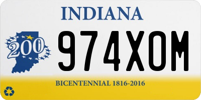 IN license plate 974XOM
