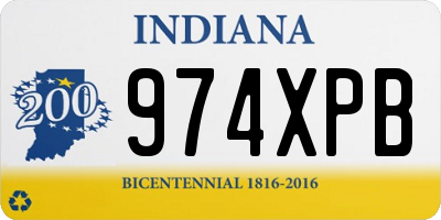 IN license plate 974XPB