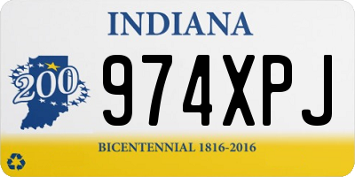 IN license plate 974XPJ
