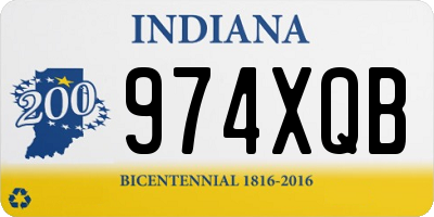 IN license plate 974XQB