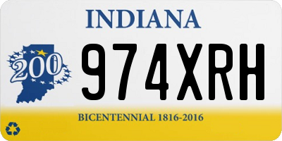 IN license plate 974XRH