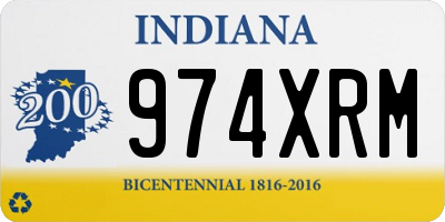 IN license plate 974XRM