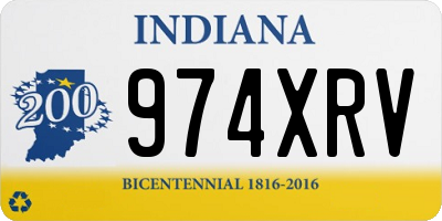 IN license plate 974XRV