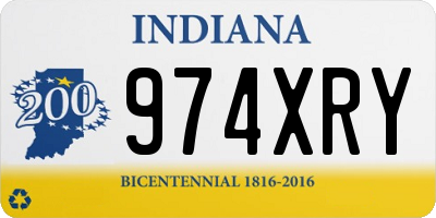 IN license plate 974XRY