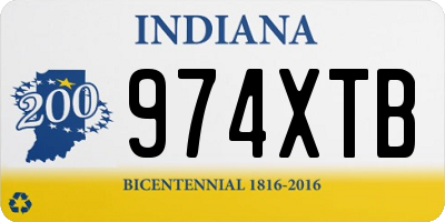IN license plate 974XTB