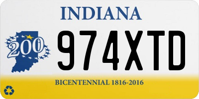 IN license plate 974XTD