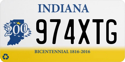 IN license plate 974XTG