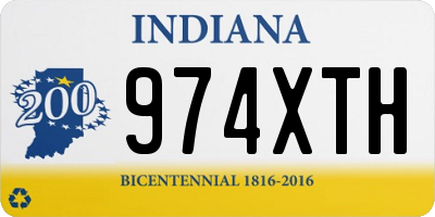 IN license plate 974XTH