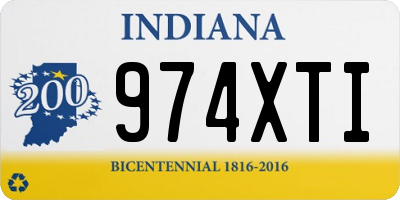 IN license plate 974XTI