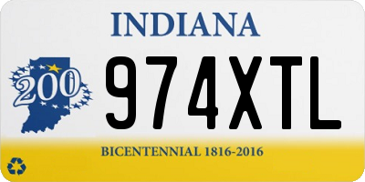 IN license plate 974XTL
