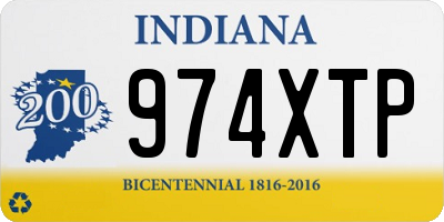 IN license plate 974XTP