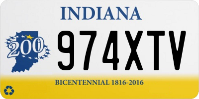 IN license plate 974XTV
