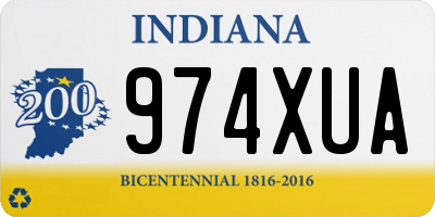 IN license plate 974XUA
