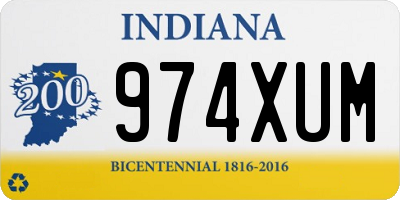 IN license plate 974XUM