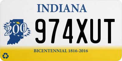 IN license plate 974XUT