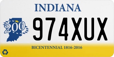 IN license plate 974XUX