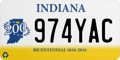 IN license plate 974YAC