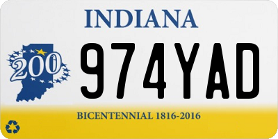 IN license plate 974YAD