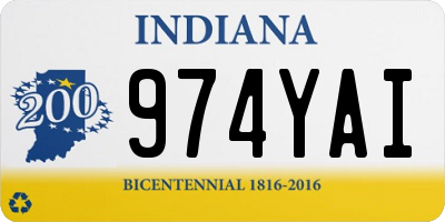 IN license plate 974YAI