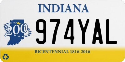 IN license plate 974YAL