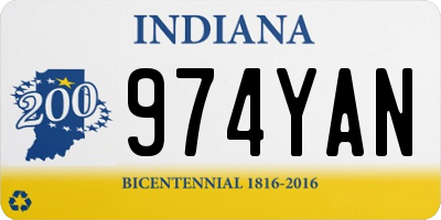 IN license plate 974YAN