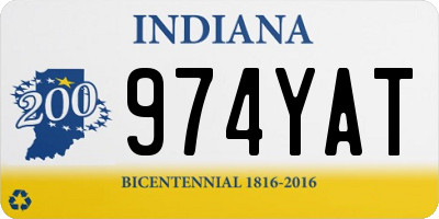 IN license plate 974YAT