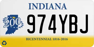 IN license plate 974YBJ