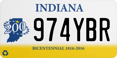 IN license plate 974YBR