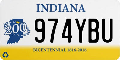 IN license plate 974YBU