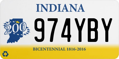 IN license plate 974YBY