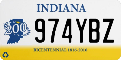 IN license plate 974YBZ