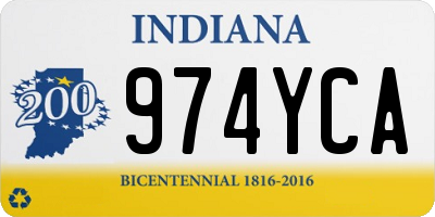 IN license plate 974YCA
