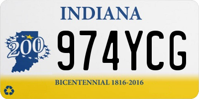 IN license plate 974YCG